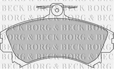 BORG & BECK bbp1458 -  Комплект тормозных колодок, дисковый тормоз